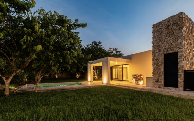 Casa de una planta en Dzidzil-há